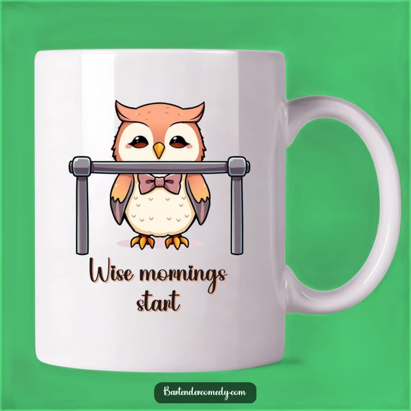 Funny Cute Owl Bartender Mug: Sophisticated Coffee Lover's Gift!